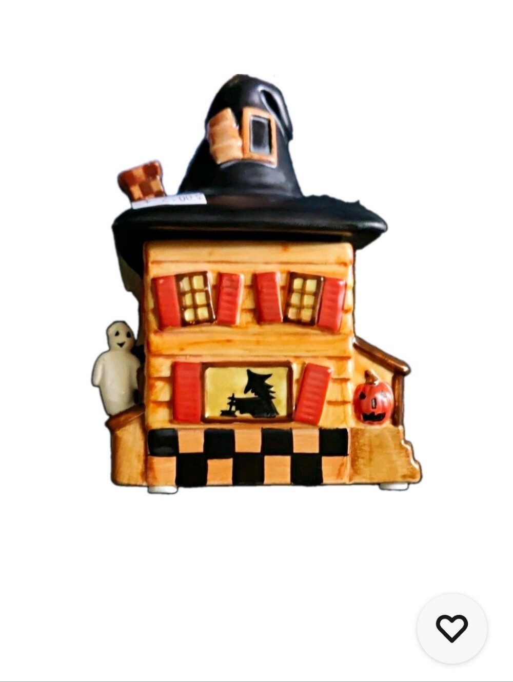 Yankee Candle Halloween Witch House Figurine - Black and Orange
